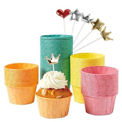 China Food Grade Disposable Bun Cakecup Paper Cup Cake Liners Waterproof Paper Cupcake Paper Disposable Cupcake for sale