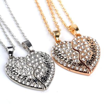 China 2019 Fashion Best Friends Girl Hearst Set Forever Necklace Fashion Mother's Day Mother Gift Pendant Necklace for sale