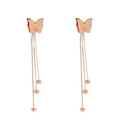 China Cute Fashion Women Stainless Steel Wholesale Creative Jewelry Customized Layered Layered Earrings for sale