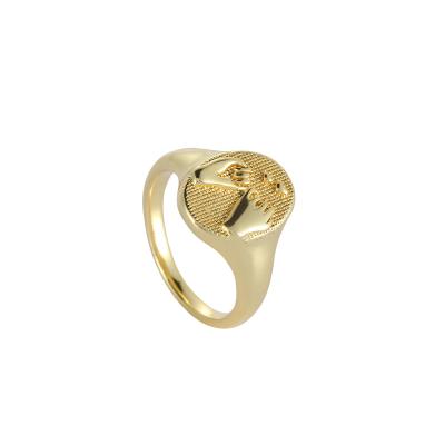 China Wholesale Fashion Ring 18k Gold Ring CLASSIC Gold Plated Woman Jewelry for sale