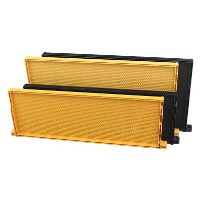 China Farms Beekeeping Equipment Supplies Black Medium Depth Plastic Bee Hive Frames Comb Base for sale