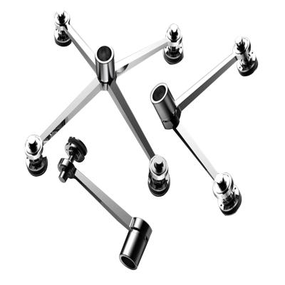 China Modern Creative Simple Wall Hanging Spider Fittings Stainless Steel Curtain Wall Spider Trims for sale