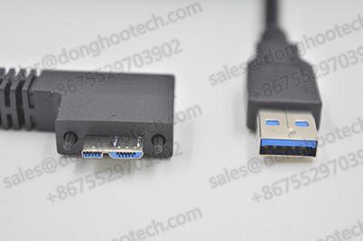 China Industrial USB 3.0 Bus Cable The Micro B Right Exit with Recessed Screws for sale