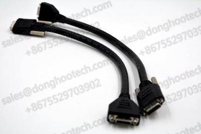 China Hiflex Short Camera Link Cable 15cm length with Thumbscrew Locking for Limited Space Internal Connection for sale