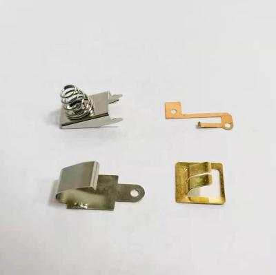 China Apartment ; Sheet ; Plate OEM Spring Clip Parts Manufacturer , Customized Spring Clips Battery Contact for sale