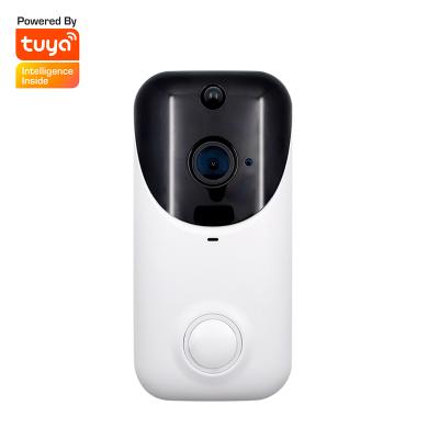 China TuyaSmart Wifi HD 1080P Wireless Doorbell Camera Waterproof Low Power Battery Consumption 2021 Security Door Phone Intercom Video Bell Wifi Doorbell Camera for sale