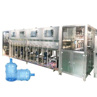 China Beverage 5 Gallon/20L 19L Bucket Washing Machine/Bottles Water Filling Sealing Production Line for sale