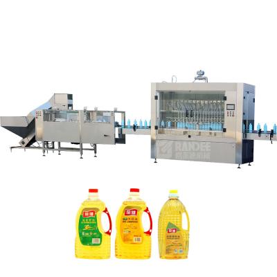 China No Bottle Filling No No Cooking Capping Automatic 1200BPH Edible Oil Filling Machine For Sale for sale