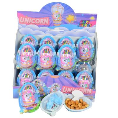 China Cartoon Toys Unicorn Print Mini Chocolate Eggs Cup Cookie Taste Toy Kids Snack Sweet Chocolate Eggs China Supplier With Funny Toys for sale