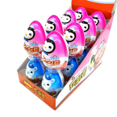 China Cartoon Toys Chocolate Surprise Egg Cracking With Toy Candy for sale