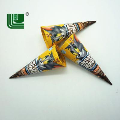 China Cartoon Toys China Made Candy Crispy Wafer Cone Cups With Chocolate Cream Cookie for sale