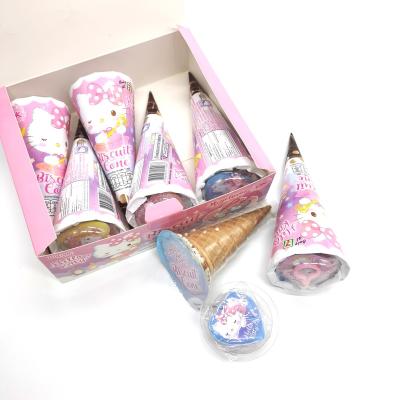 China Cartoon Toys New Product Custom Wafer Ice Cream Chocolate Cone With Head Chain Toy for sale