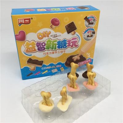 China Cut kids spread candy kid shape small diy chocolate jam with cookie for sale