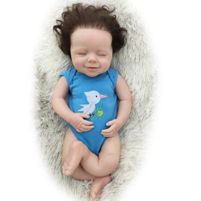 China Toy Super Soft Silicone Lifelike Cartoon Reborn Baby Boy Dolls With Realistic Soft Baby Body 20 Inch Solid Silicone Reborn Doll for sale