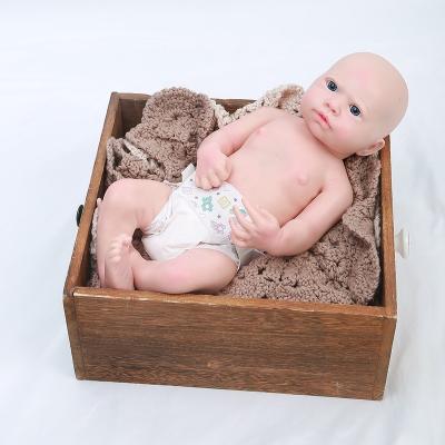 China Toy New Arrival Children Birthday Toy Soft Solid Silicone Reborn Cartoon Present Newborn Bare Head Doll for Education for sale