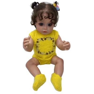 China Cartoon Toy Big Liquid Eye Long Eyelash Design Yellow New Clothes American Baby Boy Friend Newborn Toy for sale