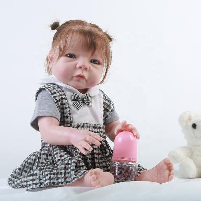 China Waterproof Newborn Baby Doll Reborn Toddler Washable Lifelike Vinyl Body Toy Reborn Baby Dolls Cartoon Full Body for sale