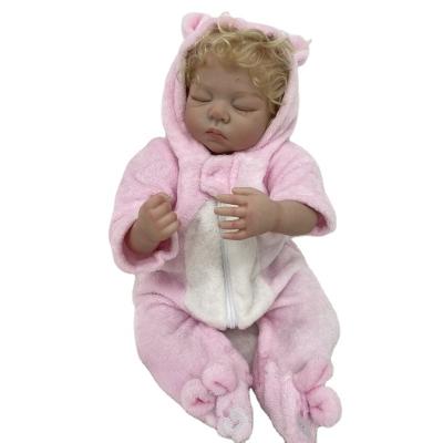 China Toy Wholesale Lifelike Silicone Baby Dolls Girl's Reborn Toy For Child Doll Stylish Birthday Girl's Gift Reborn Toy Long Hair Silicone Lifelike Baby Doll for sale