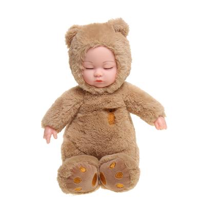 China DIY TOY Popular Hot Selling 15 inch plush baby dolls newborn reborn toys bear costume realistic soft vinyl silicone for sale