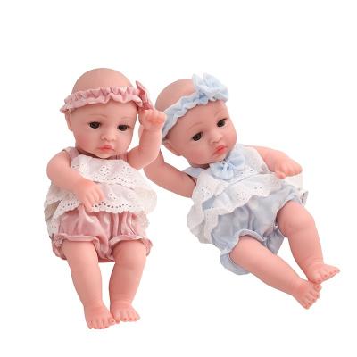 China Hand Painted Cartoon Toy For Girls Gift Mini Baby Dolls Princess Finished Clothes Hair Lovely Girls Toddler Changeable Reborn Girl for sale