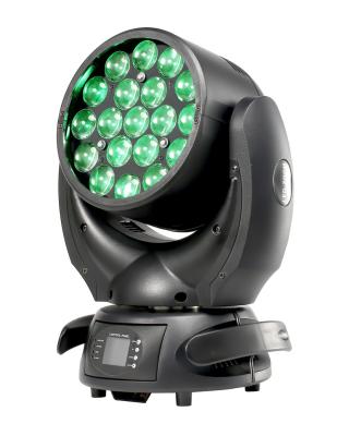 China Hot Sale Club Product Rainbow Effect 19PCS*15W LED ZOOM MOVING HEAD With Circle Control For Concert DJ Stage Lighting for sale