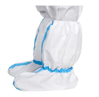 China Mainly used in Wholesale Price Hospital Wholesale Price Boot Cover PPE Dust Proof Disposable White Nonwoven Disposable Isolation Protective Boots Cover for sale