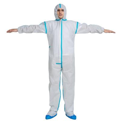 China Mainly used in hospital EN14126 ISO13485 microporous protective suit type 5 disposable 6 coverall for sale