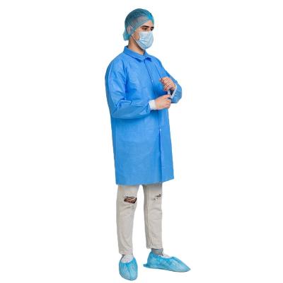 China Eco-Friendly Doctors Coat Spa Pharmacist Long Length Lab Coats Nurse Uniform Coats for sale