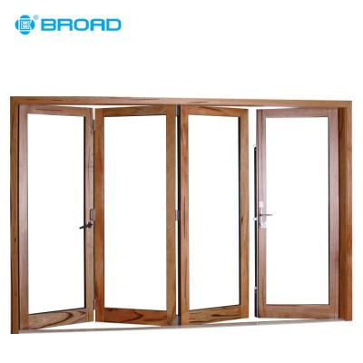 China 95% Opening Hot Sales Temporary Expensive Security Wooden Soundproof Folding Door for sale