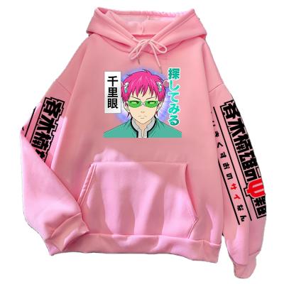 China Wholesale Anti-wrinkle Anime Print Hoodies Customize Hip Hop Tracksuit Winter Fleece Warm Sweatshirts for sale