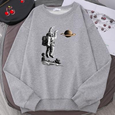 China Anti-wrinkle Drop Shipping Winter Loose Oversized Hoodless Top Men's Hoodless Round Neck Pullover Long Sleeve Sweater for sale