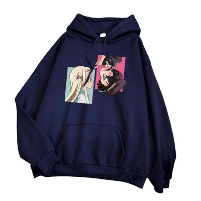 China Wholesale Anti-Shrink Bulk Anime Hoodies Oversized Hoodie Gray Sweatshirt Anime Hoodies Men for sale