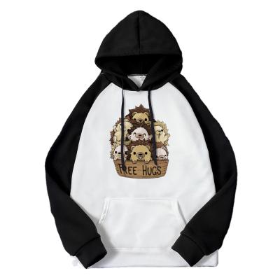 China Anti-wrinkle Drop Shipping Custom Anime Fashion Crop Print Women Tops Cheap Hoodies Cotton Custom Hoodie for sale