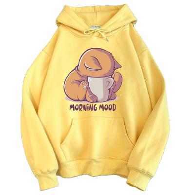 China Wholesale Anti-Wrinkle Fashion Printing Custom Anime Hoodie Women Crop Top Cheap Hoodies Cotton for sale