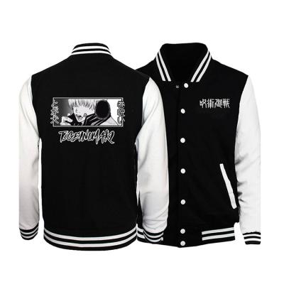 China Reversible Drop Shipping Anime Letterman Jacket OEM Letterman Jacket Custom Baseball Casual Jackets for sale