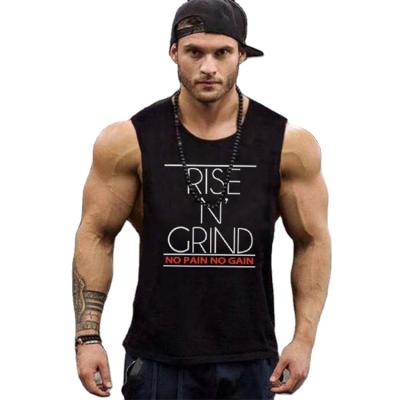 China QUICK DRY Drop Shipping Custom Wholesale Gym Mens Tank Tops Mens Workout Cotton Fitness Vests Sport Wear for sale