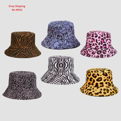 China Spring Casual Fashion Summer Bucket Hat Colorful Zebra Fisherman Leopard Unisex Panama Hats for sale