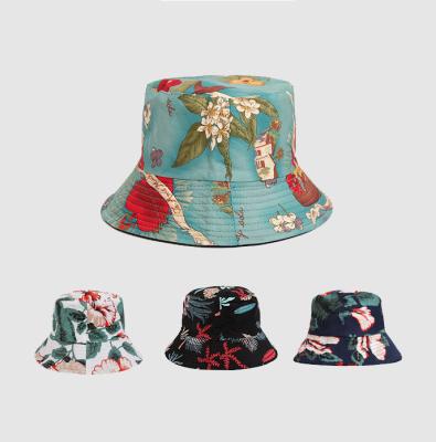 China 2021 New Fashion Fisherman Hat Colorful Printed Bucket Hat Spring Summer Casual Unisex Panama Hats for sale