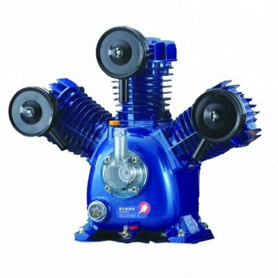 China Belt Driven Lubricated High Pressure Piston Air Compressor Pump Head for sale