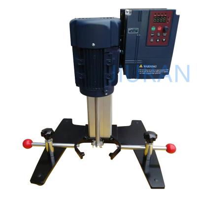 Chine Liquid with Solids AUTOMATIC Elevator Suspended Electric Lift Lab Use High-speed Dispersion Mixer for High Viscosity Liquid Paint Coat à vendre