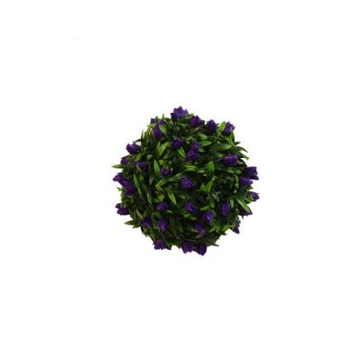 China Artificial Lavender Ball Kindergarten Decoration Family Decoration Mall Flower Plant Lucky Ball for sale