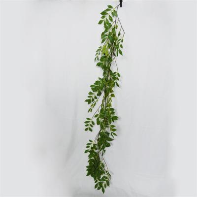 China Wholesale artificial home decoration simulation cheap plant rattan wall hanging for sale