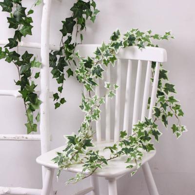 China Artificial Flower Garland Fake Plant Party Ivy Leaf Artificial Hanging Leaf Foliage Eco-friendly Home Decor for sale