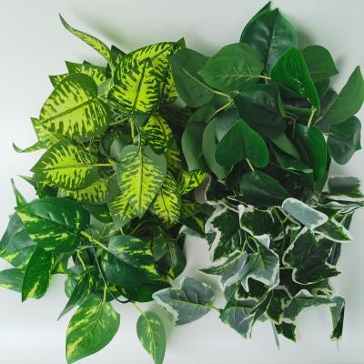 China Natural Garland Plants Green Vine Creeper Leaves Artificial Plant Home Decor 2m Artificial Ivy Leaf for sale