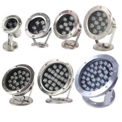 China Garden RGB Led 3W 6W 9W 12W 15W 18W 24W 36W DMX512 Color Control RGB Underwater Light Automatic Changing for sale