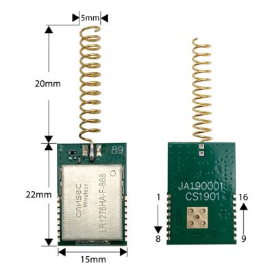 China IoT CE SX1276 Cansec Long Term 3km Lora Module SX1276 915mhz With Antena 2 Watt Smart Iot Lora Module for sale