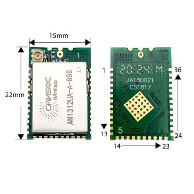 China IoT Long Range TI Cansec AN1312 - CC1312 Industrial Sub-Gigahertz IoT Control Module Large I/O AES 256bits IoT Module Solution for sale