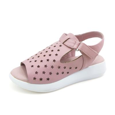 China New Breathable Kids Fashion PU Girls Sandals For Kid Girls for sale