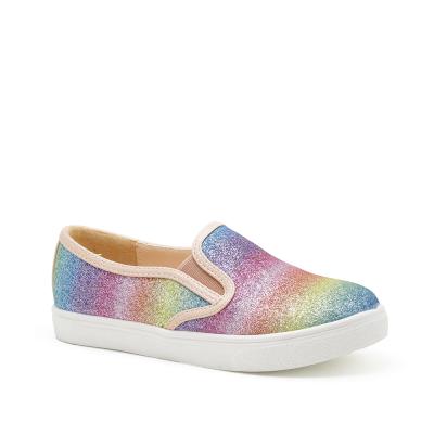 China New Fashion Rainbow Sneaker Anti-slippery Shoes For Kid Girls for sale