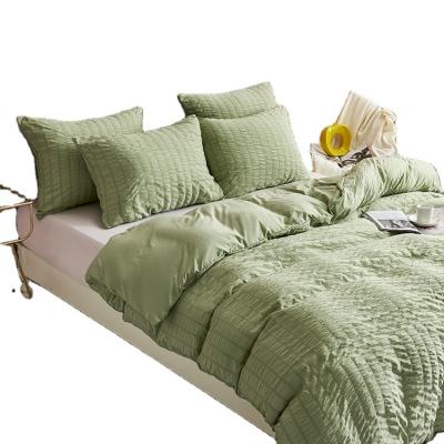 China HOTNIU ATTRACTIVE VIBRANT COLOR/Stylish/comfort duvet cover set green elegant cotton bedding set cover for sale